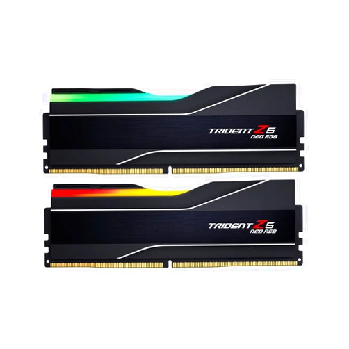 G.SKILL Trident Z5 Neo RGB Series (AMD Expo) DDR5 RAM 32GB (2x16GB) 6000MT/s CL30-38-38-96 1.35V Desktop Computer Memory UDIMM - Matte Black (F5-6000J3038F16GX2-TZ5NR)