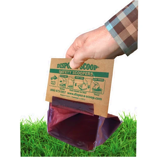 Healthpro Prods. New Dispoz-A-Scoop No-Touch, Safety Scoopers, Trial Pack (12 Pack) | Easy Safety Scoopers | Disposable Pet Waste Bags, Scoop & Seal, Unscented…