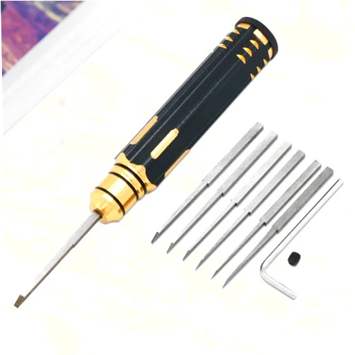 Havcybin Prime Model Scriber Model kit Resin Carved Scribe Tool line Hobby Cutting Tool Chisel 7 Blades for RC Car/Drone Repair (Classic Edition)