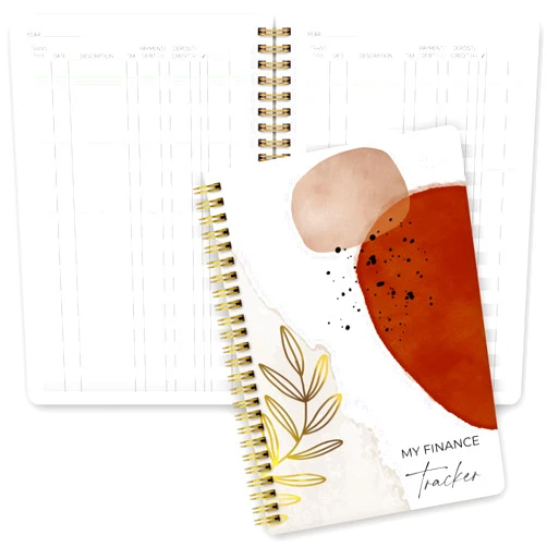 ZICOTO Easy to Use Accounting Ledger Book - The Perfect Expense Tracker Notebook for Your Small Business - Simplified Personal Finance Checkbook, Income and Expense Log Book