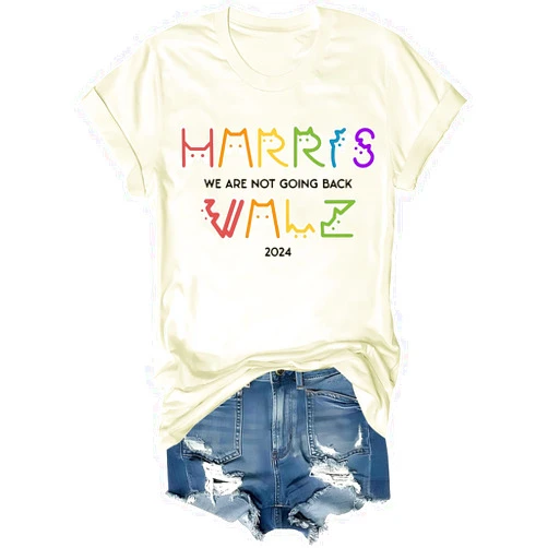Doiurcs were Not Going Back Shirt, We are Not Going Back Shirt, Cat Lettering Shirt, 2024 Not Going Back Tee Shirt