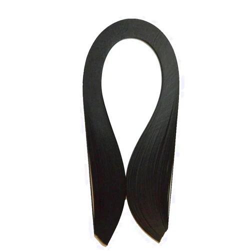 Easy PaperArt Black Quilling Strips Paper 7mm Black Solid Color Paper Filigee 7mm Craft Origami Strips 120pc 21inch Length Black Strips