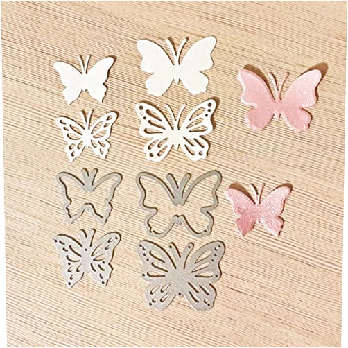 Trdxxx Butterflies Metal Cutting Die Cuts, DIY Crafts Template Frame Paper Cards Cutting Dies Cut Stencils for DIY Embossing Card Making Book Tags Decorative Paper Dies Scrapbooking