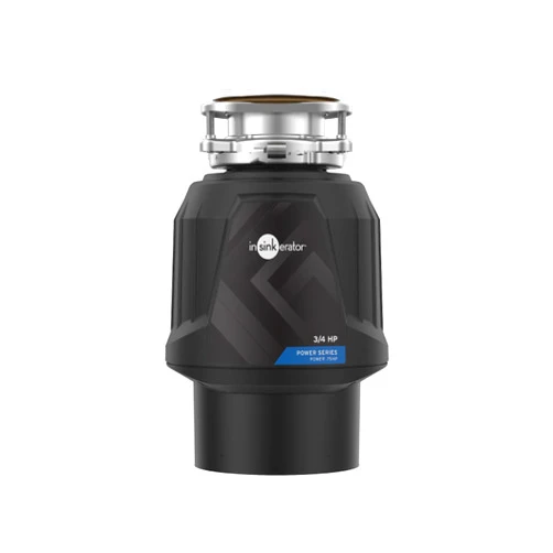 InSinkErator Power .75HP, 3/4 HP Garbage Disposal, Power Series EZ Connect Continuous Feed Food Waste Disposer, Black