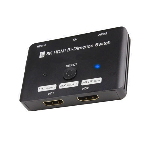 ALYYDBG Upgraded HDMI 2.1 Switch 4K@120Hz, ALYYDBG Bidirectional 48Gbps HDMI Switcher with 2in 1out or 1in 2out Supports 8K@60Hz 4K@120Hz 2K@144Hz & Fits for Xbox PS5/4 HDMI Projectors TV