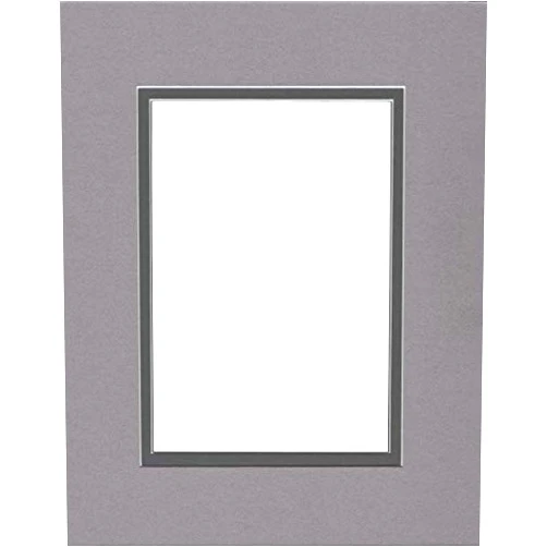 Woodburn's Stencil Shop 22x28 Double Acid Free White Core Picture Mats Cut for 18x24 Pictures in Ocean Grey and Slate Grey