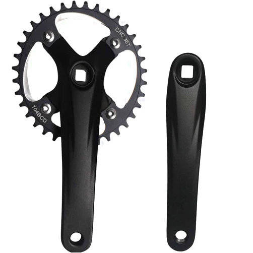 GANOPPER Square Taper Crankset with 30T 32T 34T 36T 38T 40T Narrow Wide Chainring