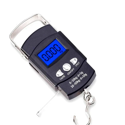 ZerHoc luggage scale，hanging scale，Digital Fish Scale Fishing Weights Scale, Hanging Scale Digital Weight Backlight LCD Display 110lb/50kg Electronic Balance Digital Fishing Postal Hanging Hook Scale with Me