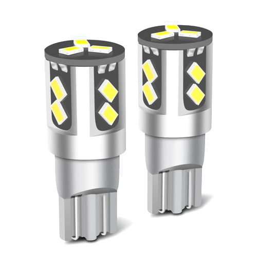 Siweex 194 LED Bulb 168 T10 192 6000K 11SMD White Replacement Bulbs for Car Medium Heavy Truck Side Marker Dome Map Door Courtesy Step Tag License Plate Lights (Pack of 2)