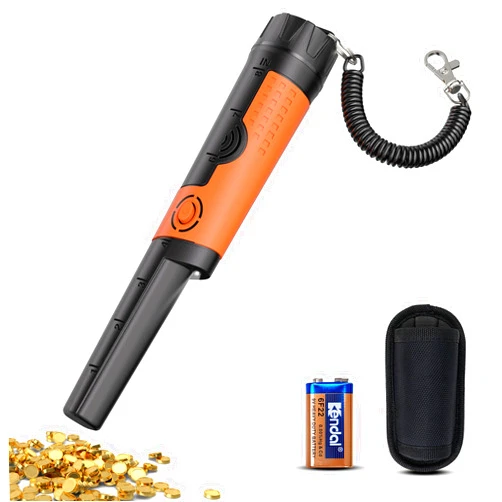 SUNPOW Metal Detector Pinpointer for Adults & Kids - Waterproof Handheld Pin Pointer Wand - High Sensitivity 360° Detection - Easy to Use 2 Alert Modes - Treasure Pinpointing Finder Probe - OTMD12