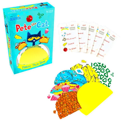 Briarpatch, Pete The Cat Terrific Taco Game, Based On Early Reader Books by James Dean, Preschool Learning for Children