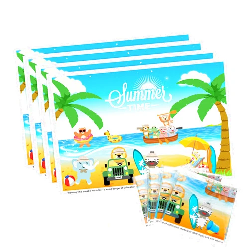 LITCOMFY Disposable Placemats for Baby, 40 Pack Sticky Toddler Placemat for Restaurants, Dining Table, Party, Travel, 12