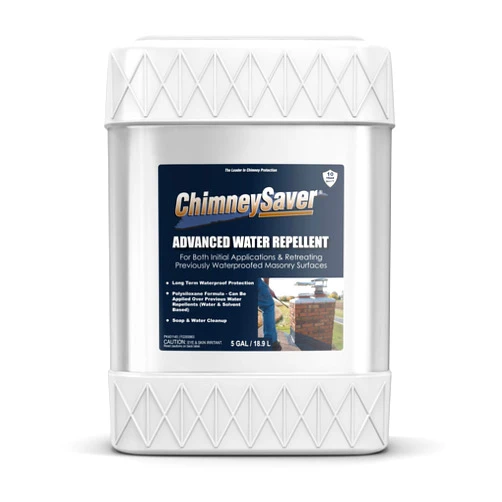 ChimneySaver Advanced Water Repellent - Long Term Waterproof Protection for Concrete, Brick, Masonry Chimneys, for Initial Applications & Over Previous Solvent-Based or Water-Based Sealers