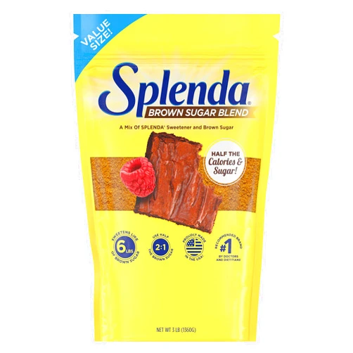 SPLENDA Brown Sugar Blend Low Calorie Sweetener for Baking, 3 Pound Value Size (1360 Grams) Resealable Bag, 48 Ounces