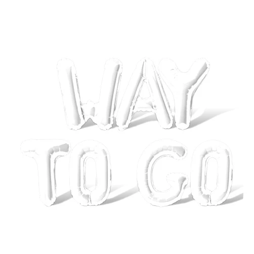 Floating Away Balloon Company Letter Balloons - WAY TO GO 16