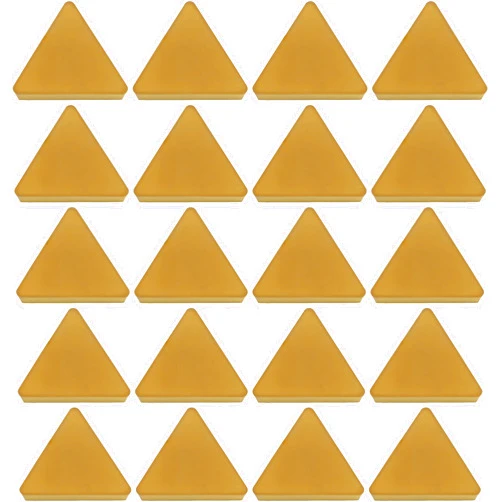 CME Tools 20 pcs TPG322 Triangle Milling Inserts, for Use with Indexable Face Mills and End Mills, TiN Coated, for Machining Steel