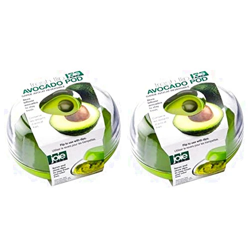 MSC International 31024 Joie Avocado Pod Food Saver, 12-ounce capacity, Green Pack of 2