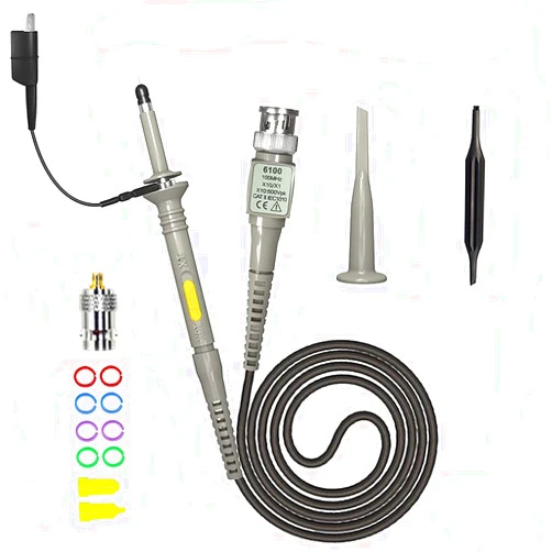 S.Fine Universal P6100 Oscilloscope Clip Probes 100MHz 1X 10X with Special Adapter for DSO-TC2 Oscilloscope DSO-TC3 Oscilloscope