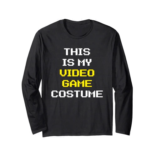 Halloween This Is My Video Game Costume This is My Video Game Halloween Costume Funny Gamer Gaming Long Sleeve T-Shirt