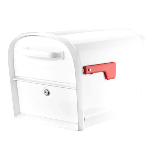 Architectural Mailboxes 6300W-10 Oasis 360 Mailbox, White