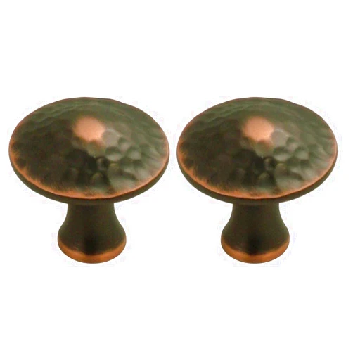 Hickory Hardware P2170-OBH Craftsman Collection Pull, 1-1/4 Inch Diameter, Oil-Rubbed Bronze Highlighted (Pack of 2)
