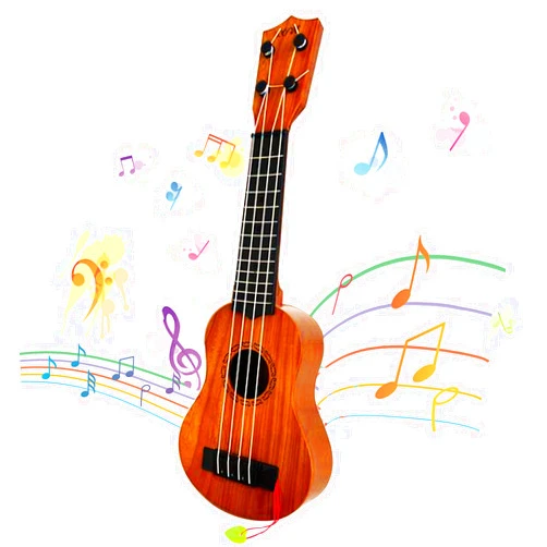 Xilanhhaa Kids Toy Ukulele Guitar,Classical 17inch 4 String Mini Children Guitar with Pick,Educational Musical Instrument Toy for Toddlers and Preschoolers