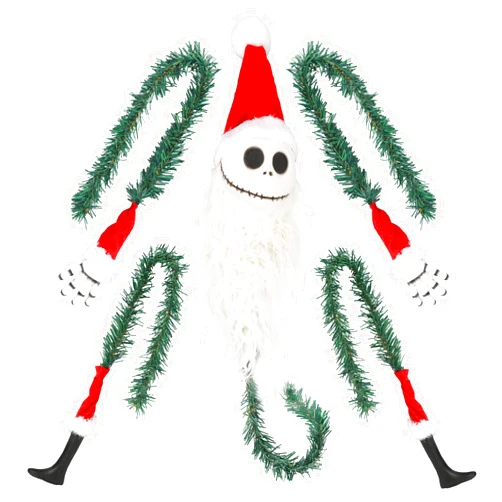 Generic Jack Skellington Christmas Tree Topper Decorations Jack Skeleton Body Head Arms and Legs Xmas Tree Ornaments for Party Holiday Indoor Home