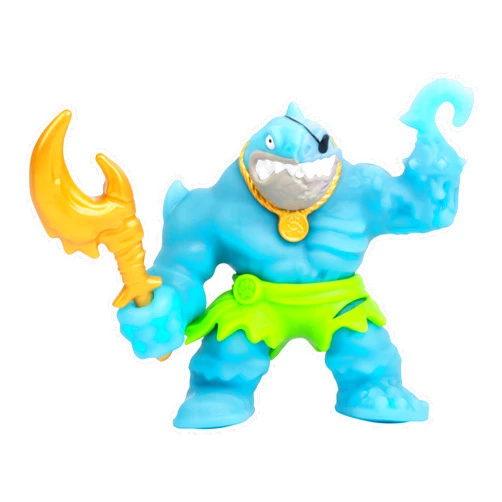 Heroes of Goo Jit Zu Cursed Goo Sea | Super Oozy, Goo Filled Toy Thrash Action Figure Hero Pack | with Color Changing Face That Reveals His Curse | Stretch Him 3 Times His Size