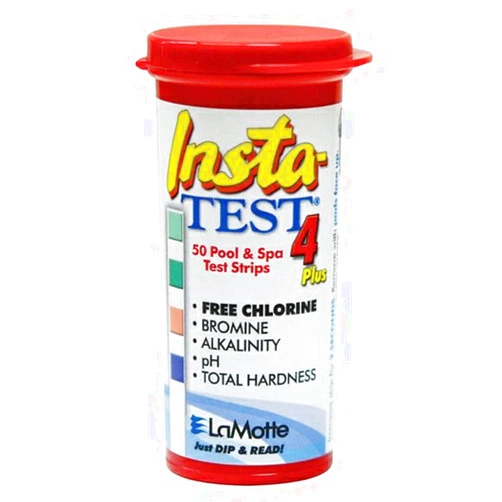 LaMotte Insta-Test 4 Plus, Free Chlorine, Bromine, Alkalinity, pH, Total Hardness Testing