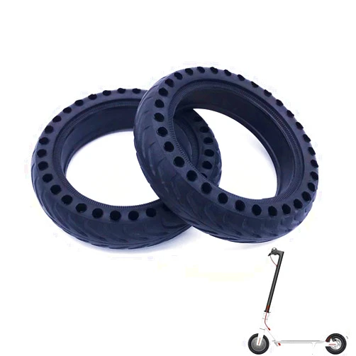 Z-FIRST 2Pcs Solid Tires 8.5 Inches Electric Scooter Wheels Replacement Tire 8-1/2'' Front or Rear Honeycomb Tires for Xiaomi Mijia M365, Gotrax GXL V2 and More (2)