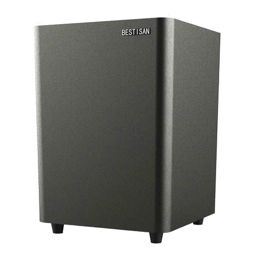 BESTISAN Powered Subwoofer, Deep Bass Subwoofer, Down Firing Sub in Compact Size, Easy Setup with Home Theater System, TV, Receiver, Speakers Coaxial Cable Included, Black