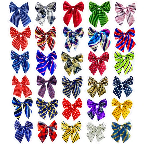 DORUI 30 PCS Dog Bow Ties, Adjustable Variety Colors & Patterns Pet Collar Bowtie for Medium Large Dogs Big Cat Grooming Accessories, Boy and Girl Dogs Pets Christmas Festival Party Birthday Gift