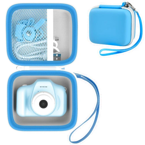 GWCASE Camera Case Compatible with Seckton for MAVOKIS for ZUODUN for YEEHAO for HOOMOON for Goopow for GREENKINDER Kids Selfie Camera, Kids Digital Cameras Holder Container (Box Only)-Light Blue