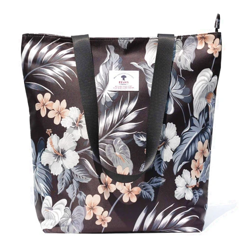 ESVAN Original Floral Tote Bag Shoulder Bag for Gym Hiking Picnic Travel Beach