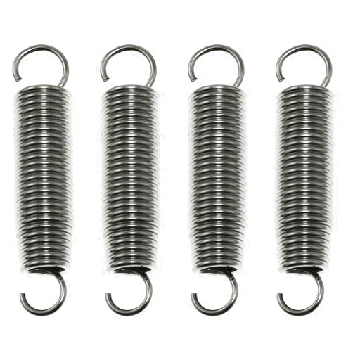 Maxmoral 4PCS Metal Bass Drum Pedal Spring Pedal Spring 2.4x 0.4 inch Standard Replacement Pedal Spring Galvanised Pedal Spring Stainless Steel Percussion Hardware