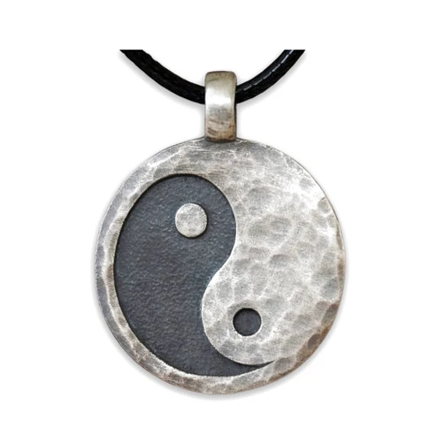 Baldur Jewelry Yin Yang Necklace Ancient Pendant Jewelry - Yin and Yang Necklaces - Ying Yang Symbol - Yin Yang Necklace for Men Women - Yin Yang Gifts - Ying Yang Jewelry - 925 Silver Necklace