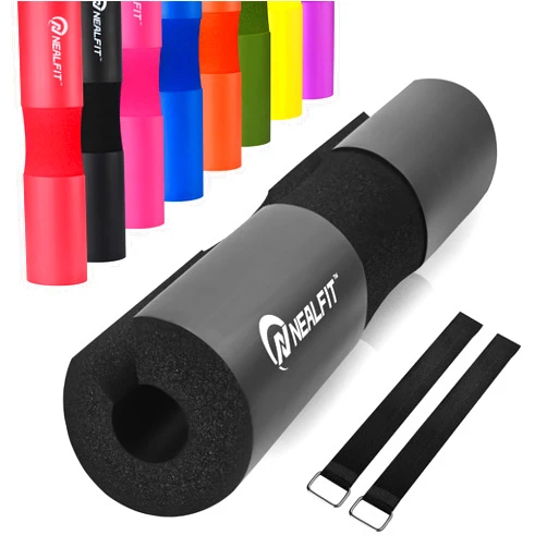 NEALFIT Barbell Pad Squat Pad for Squats—Squat Bar Pad—Great for Weightlifting,Lunges and Hip Thrusts—Foam Sponge Pad—Fit Standard and Olympic Bars Perfectly