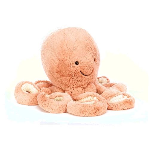 Jellycat Odell Octopus Stuffed Animal, Really Big 34 inches - Ocean and Sea Plush Toy - Classic Children's Gift