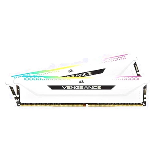 Corsair Vengeance RGB Pro 16GB (2x8GB) DDR4 3600 (PC4-28800) C18 1.35V Desktop Memory - White (CMH16GX4M2D3600C18W)