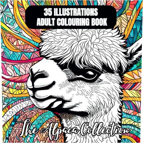 Calm Chameleon Alpaca Collection: Adult Colouring Book With 35 Alpaca Portraits With Beautiful Mandala and Floral Patterns For Mindful Relaxing Coloring