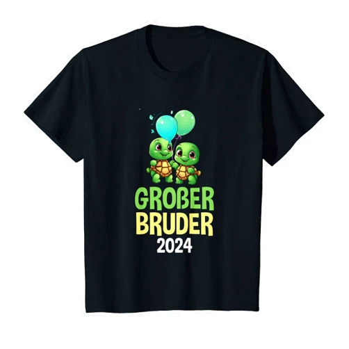 Ich Werde Großer Bruder Geschenk Kollektion Kids I Will Be Big Brother 2024 Turtles Baby Announcement T-Shirt
