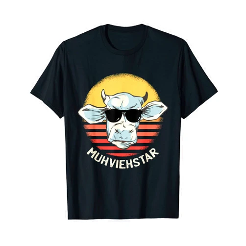 Lustiges Landwirt - Bauer Dorf Dörfler Geschenk Muhviehstar Cow Cattle Cattle - Dörfler Bauer T-Shirt
