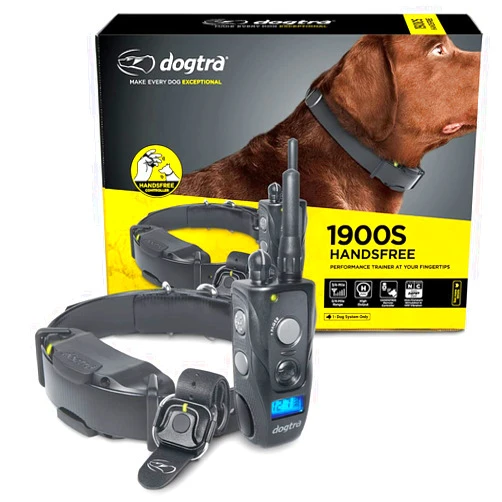 Dogtra 1900S HANDSFREE Discreet and Immediate Control 3/4-Mile IPX9K Waterproof High-Output Ergonomic Remote Dog Training E-Collar