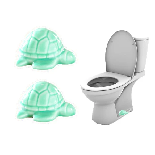 YSIRFD 2pcs Turtle Toilet Bolt Covers, Bolt Covers for Toilet Base, Toilet Bolt Caps, Toilet Bolt Covers Decorative, Cute Animal Bathroom Decor(Green)