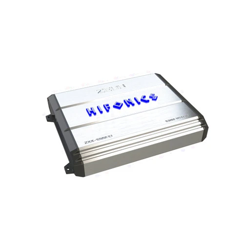 Hifonics ZXX-1800.1D Zeus Mono Channel Car Audio Amplifier (Silver) – Class D Amp, 1800-Watt, Aluminum Heat Sink, Variable Electronic Crossover, Illuminated Logo, Bass Remote Included, 1 Ohm Stable