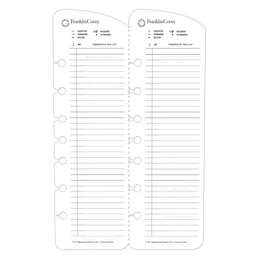 Franklin Covey FranklinCovey - Progressive Task List (Classic)