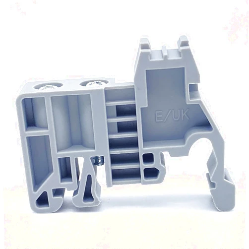 Erayco E/UK DIN Rail Terminal Blocks End Stopper Bracket, End Stopper DIN Rail End Screw Clamp Terminal Fixing Block (Pack of 20)
