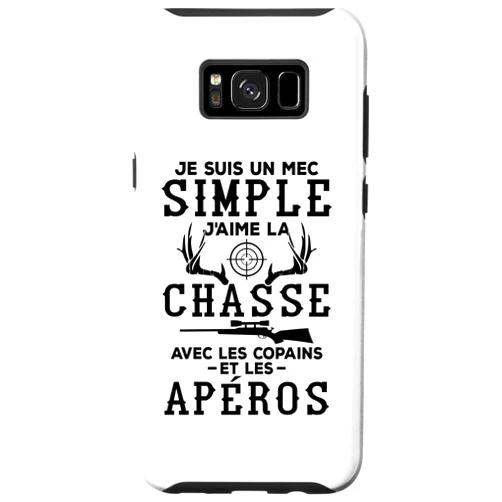 Humour de chasseur & Chasse aux sangliers Galaxy S8+ Chasse et apéro, cadeau pour chasseur de sanglier et gibier Case