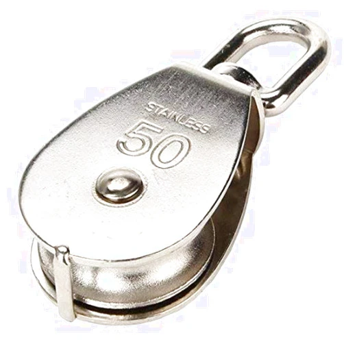 JY-MARINE M50 50MM Swivel Stainless Steel Wire Rope Single-Sheaved Pulley Block
