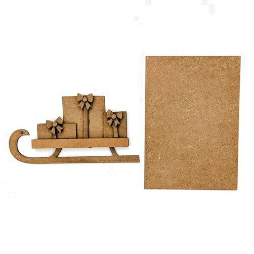 Foundations Decor Foundations Décor, Welcome Sign Self Adhesive Magnets, DIY Home Decorations, Craft Kit - Sled with Presents